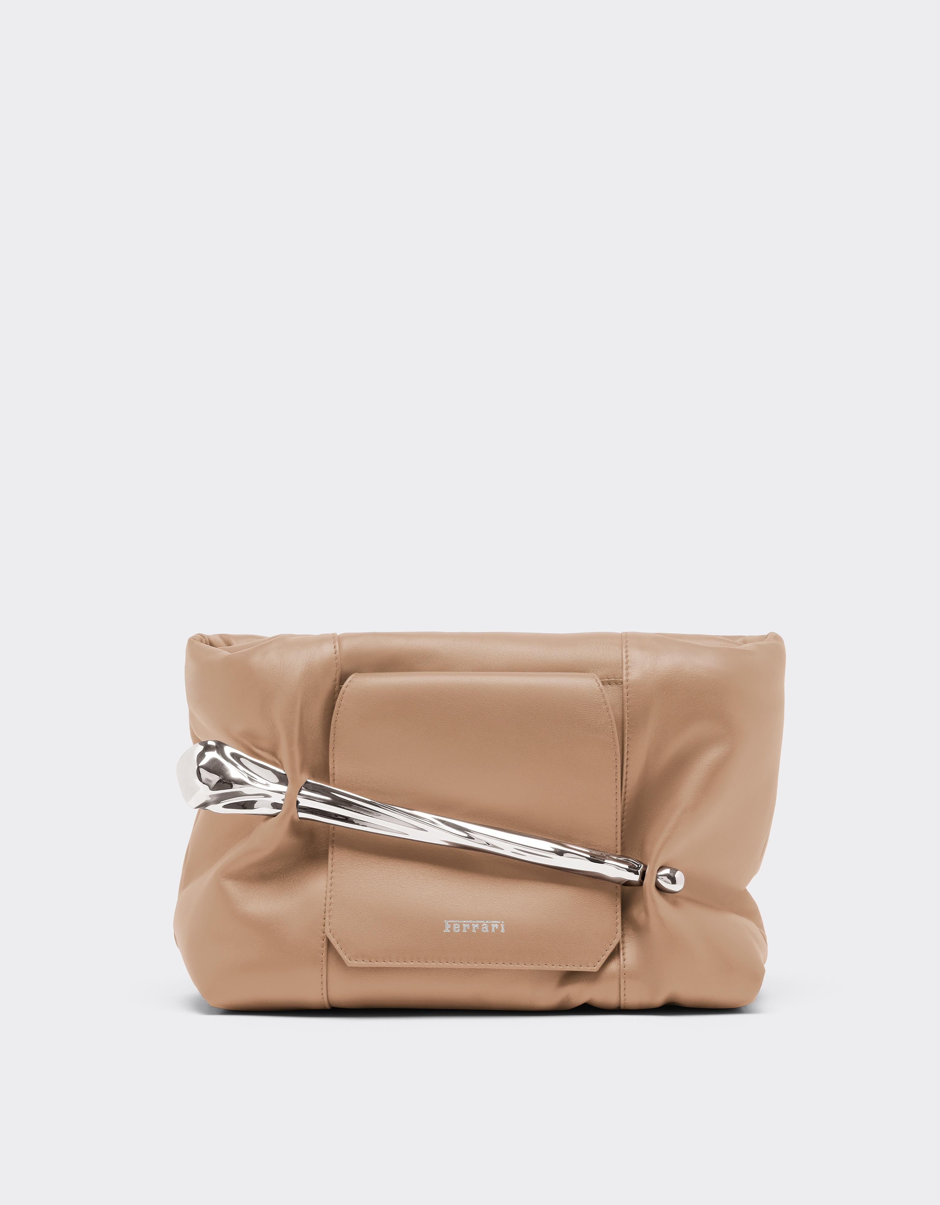 Soft Semi-Gloss Leather Clutch