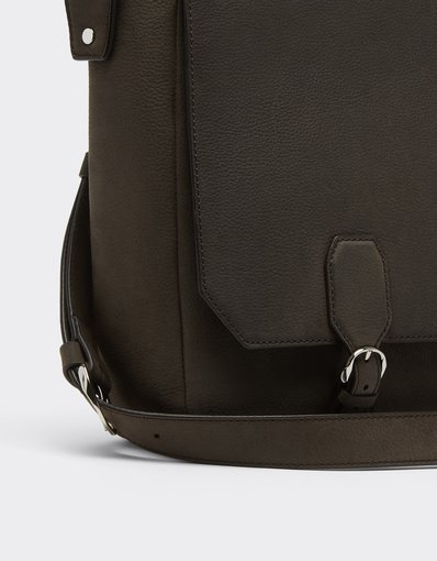Waxed Leather Messenger Bag