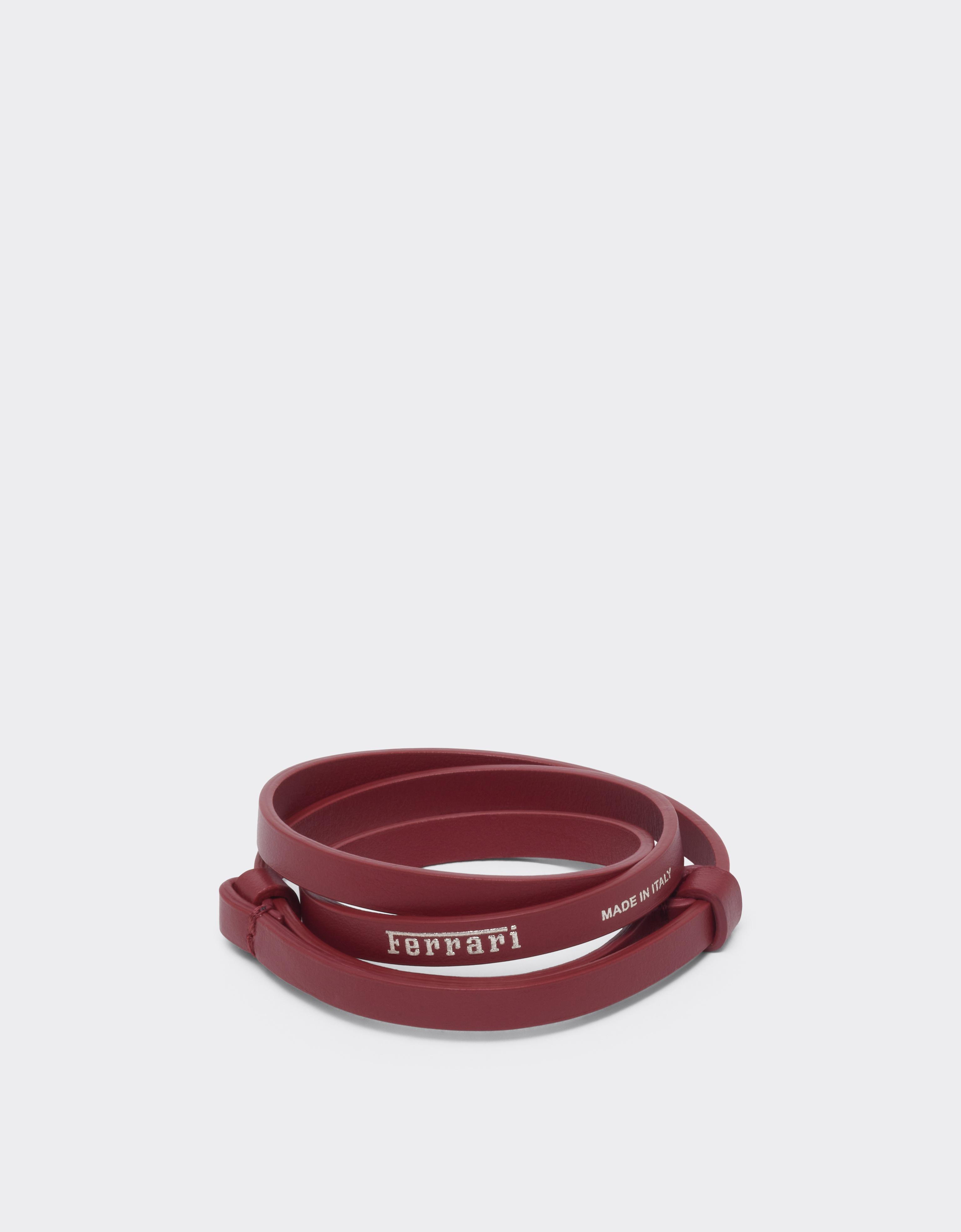 Ferrari Triple-wrap Leather Bracelet