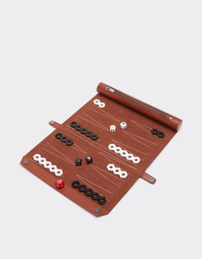 Set de backgammon en cuir