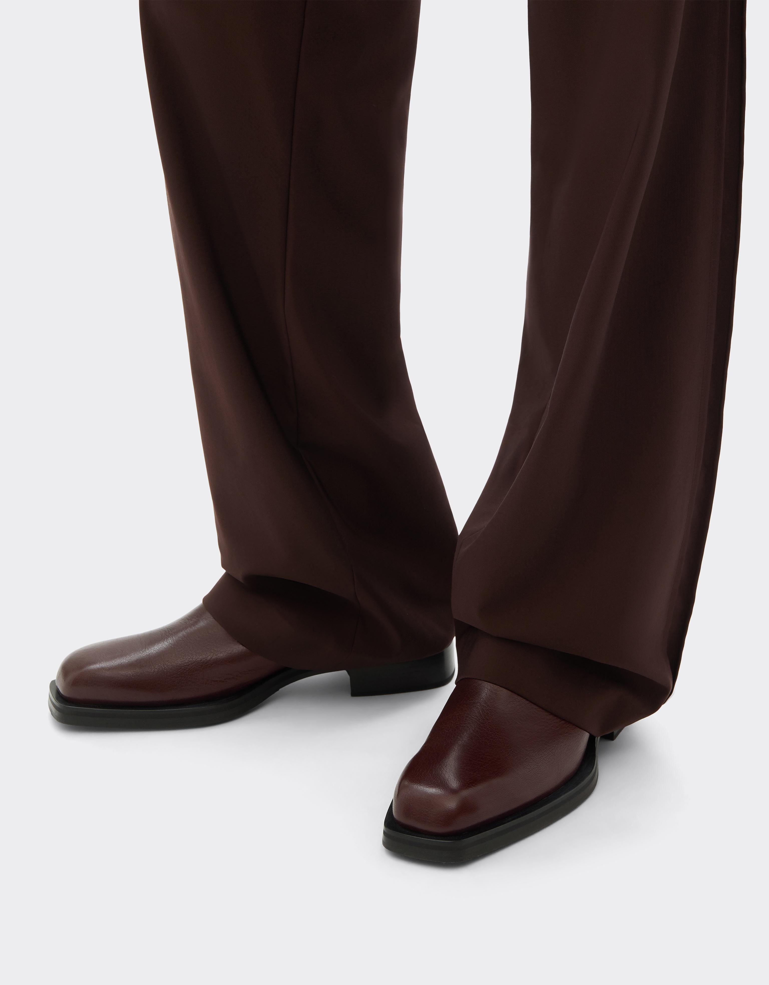 Garnet Leather Chelsea Boots