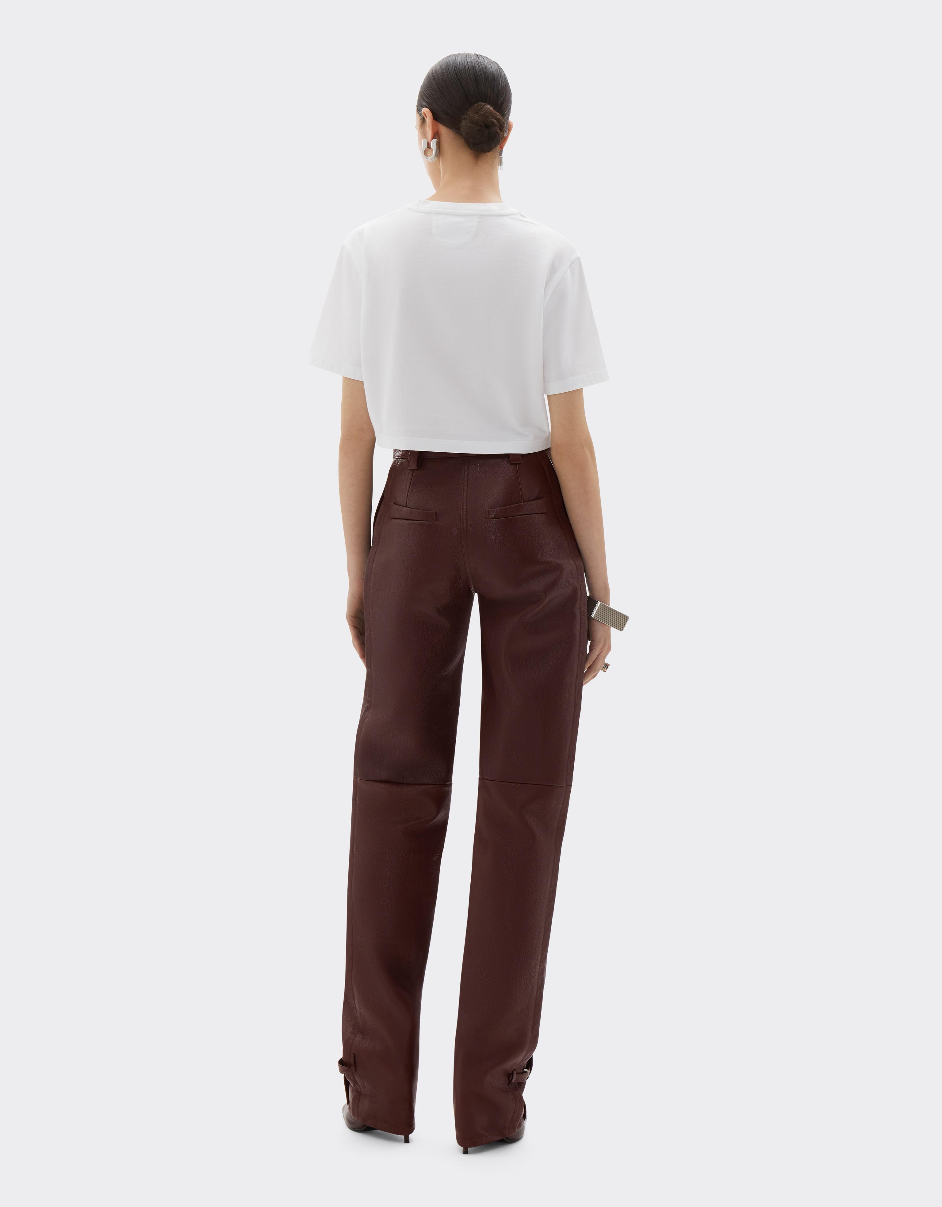 Straight-leg Leather Trousers
