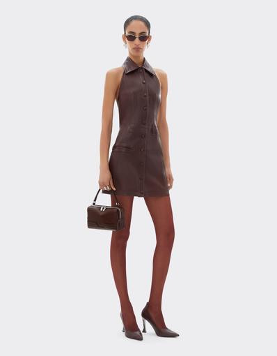 Sac à bandoulière GT en cuir grenat