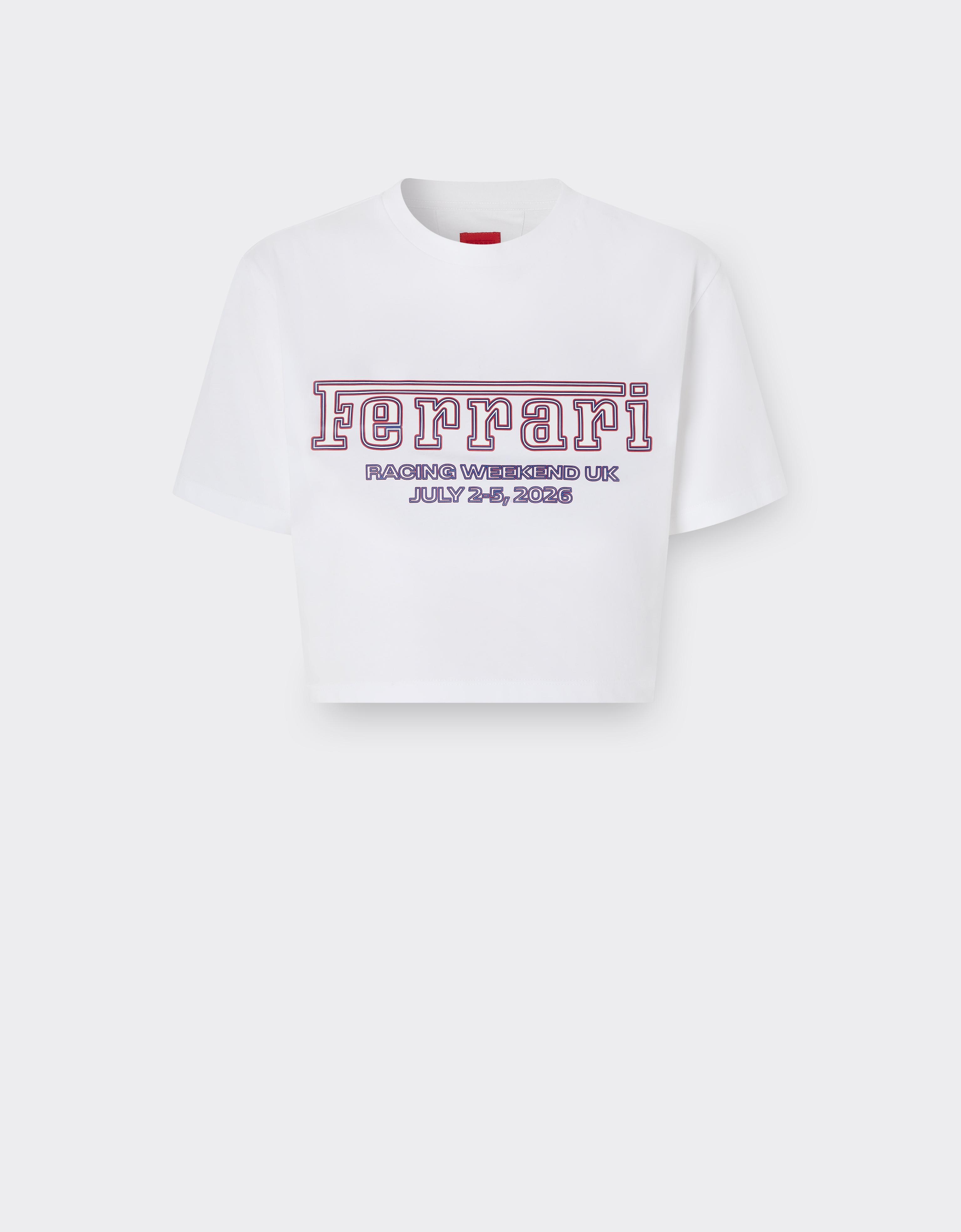 Ferrari T-shirt For The 2026 Silverstone Grand Prix In White