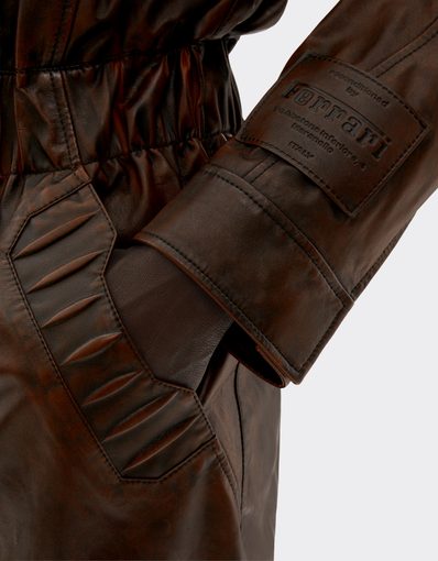 Reconditioned by Ferrari leather tracksuit for the 2026 Silverstone Grand Prix
