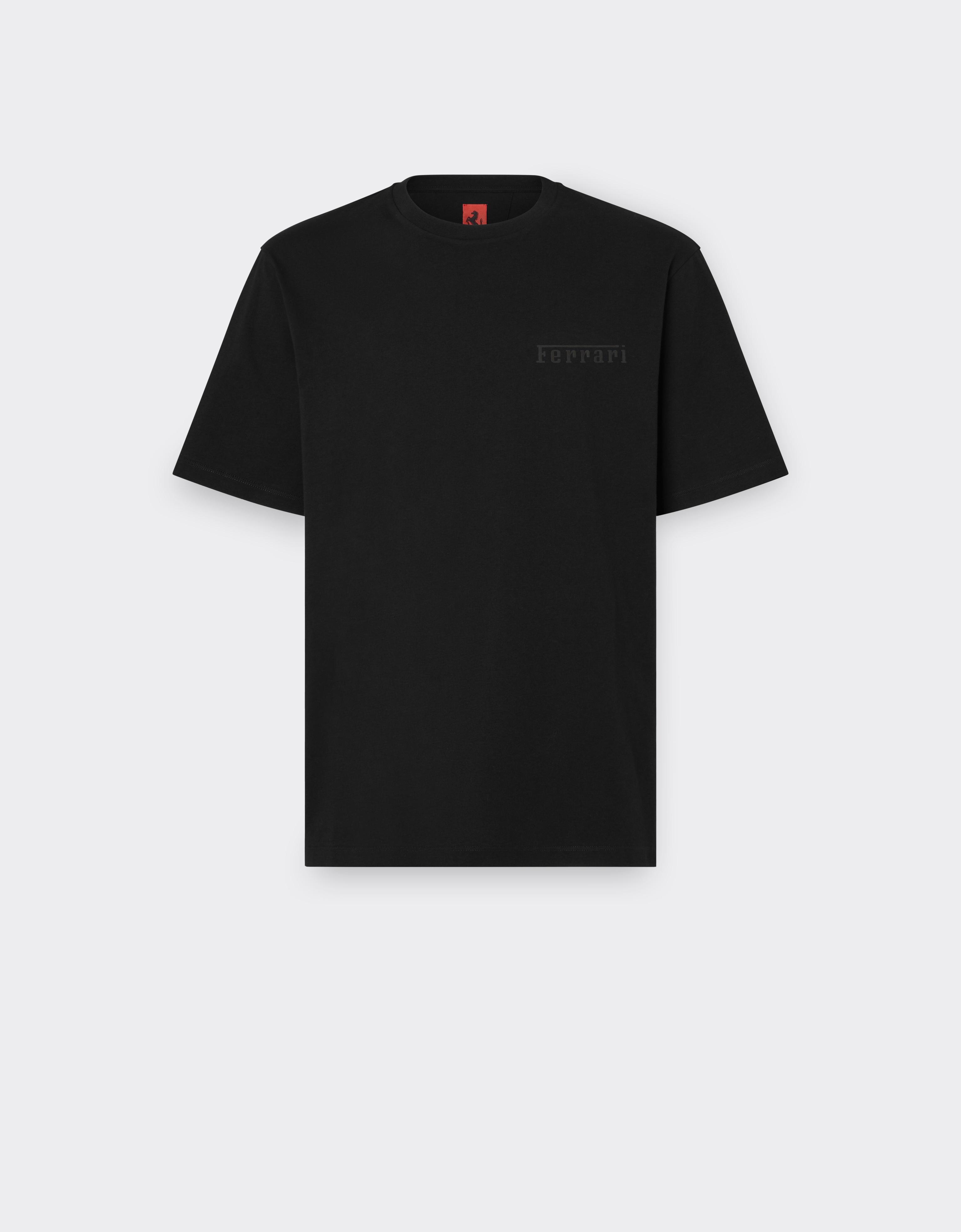 Cotton T-shirt with Ferrari logo
