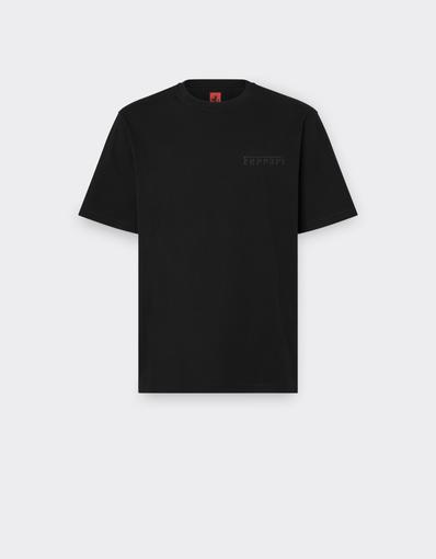 Camiseta de algodón con logotipo Ferrari