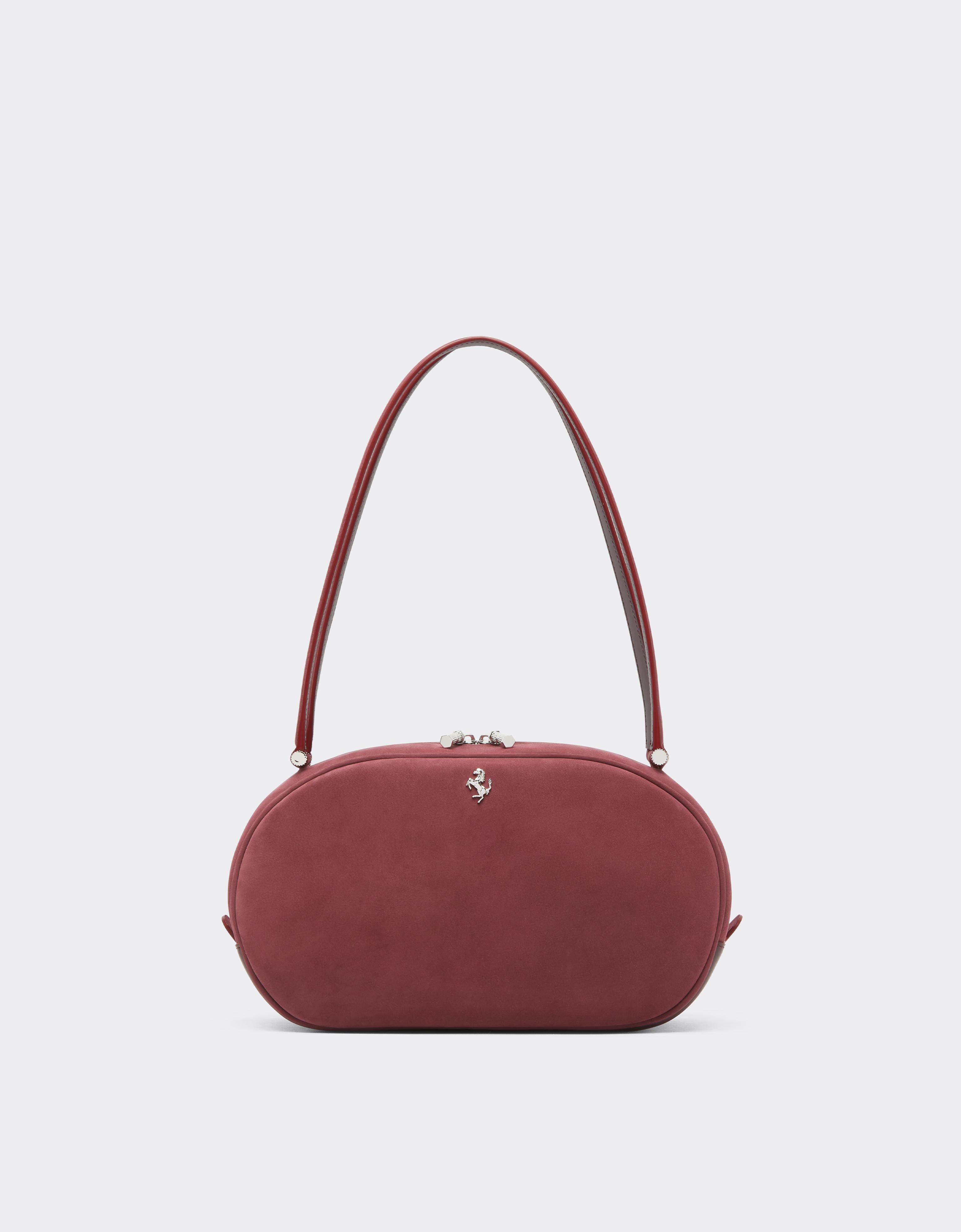 Ferrari Dino Soft Tote In Waxed Leather In Red