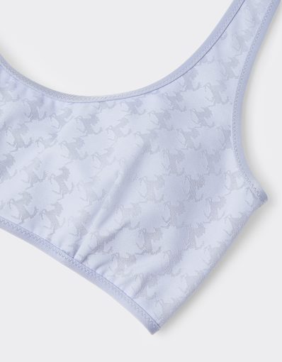 Bikini top with Prancing Horse motif