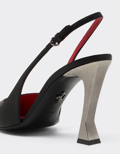 Leather Slingbacks with Ferrari Heel