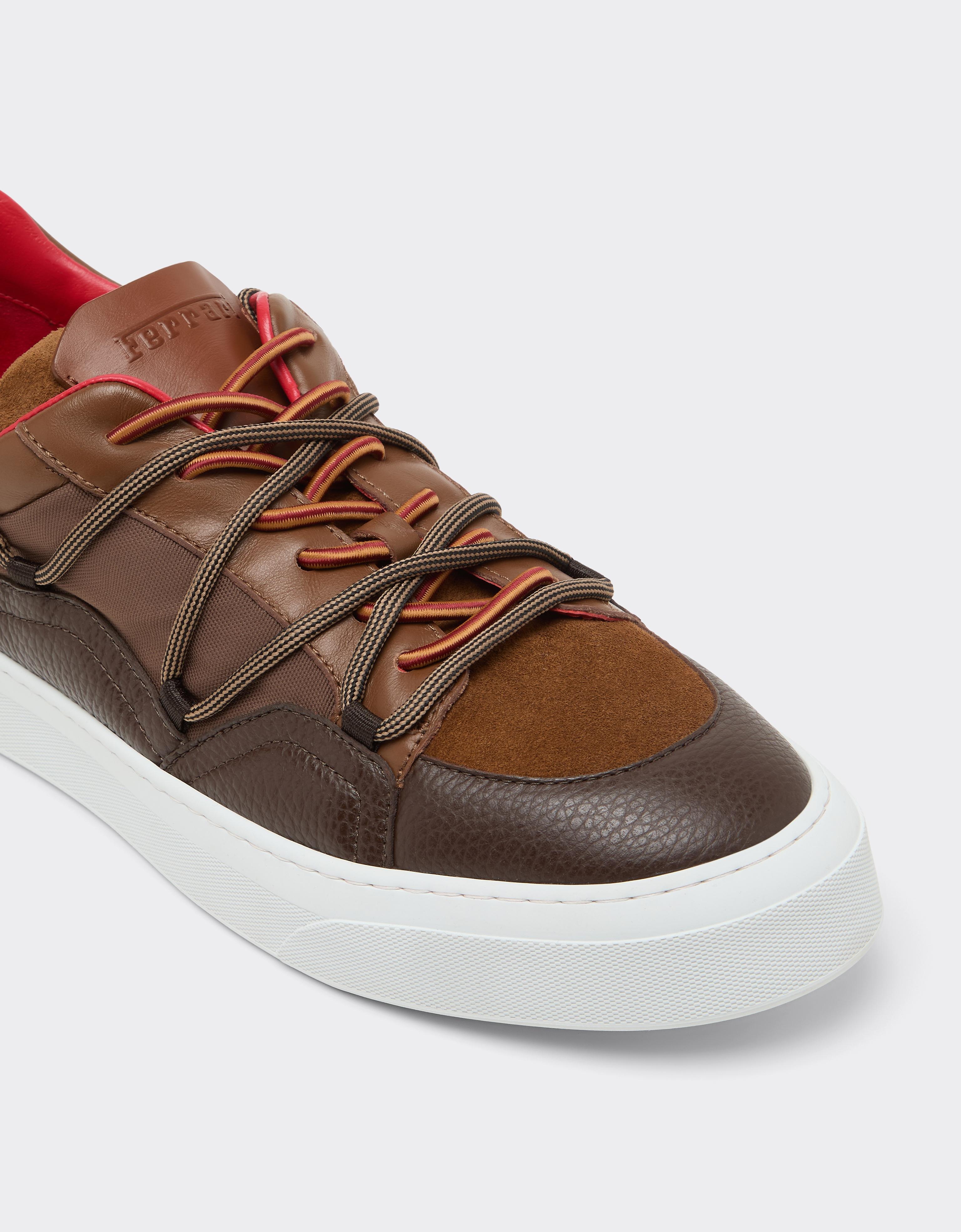 FLAT SNEAKERS LOW NYLON/SUEDE/LEATHER