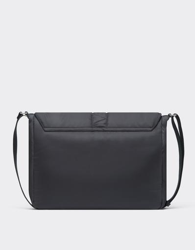 Q-Cycle Nylon Messenger Bag with Leather Details