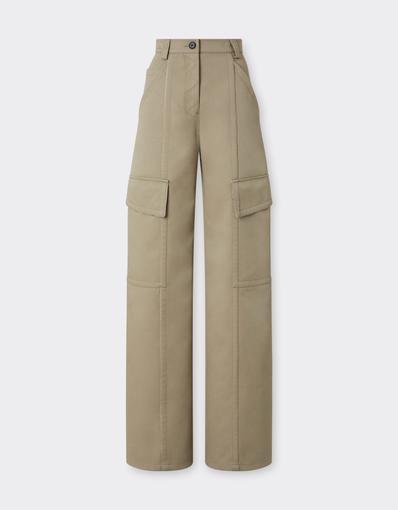 Double Mackintosh Cargo Trousers