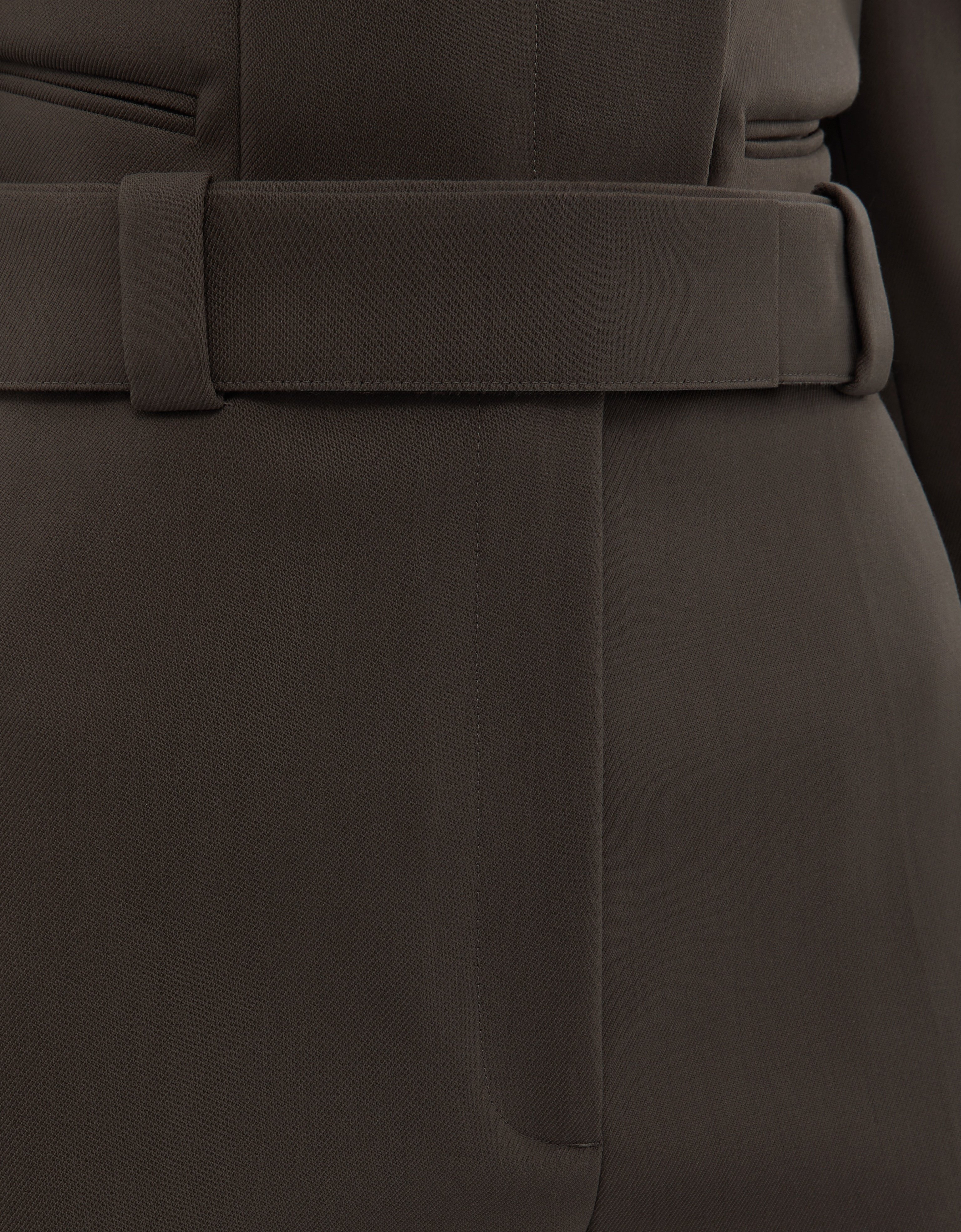Straight-Leg Trousers in Crepe