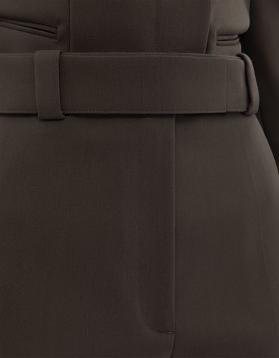 Pantalones de pierna recta en crepé