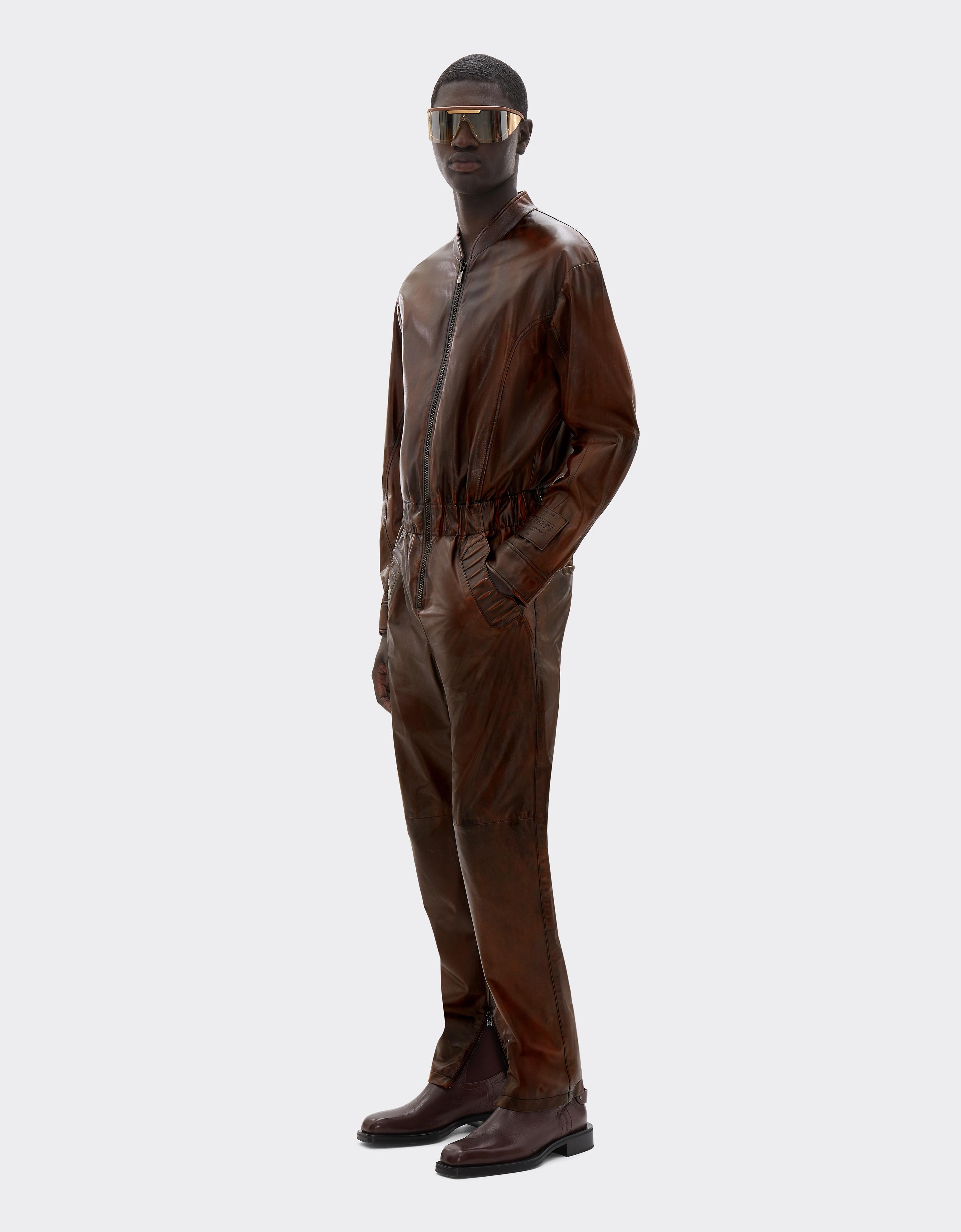 Reconditioned by Ferrari leather tracksuit for the 2026 Silverstone Grand Prix