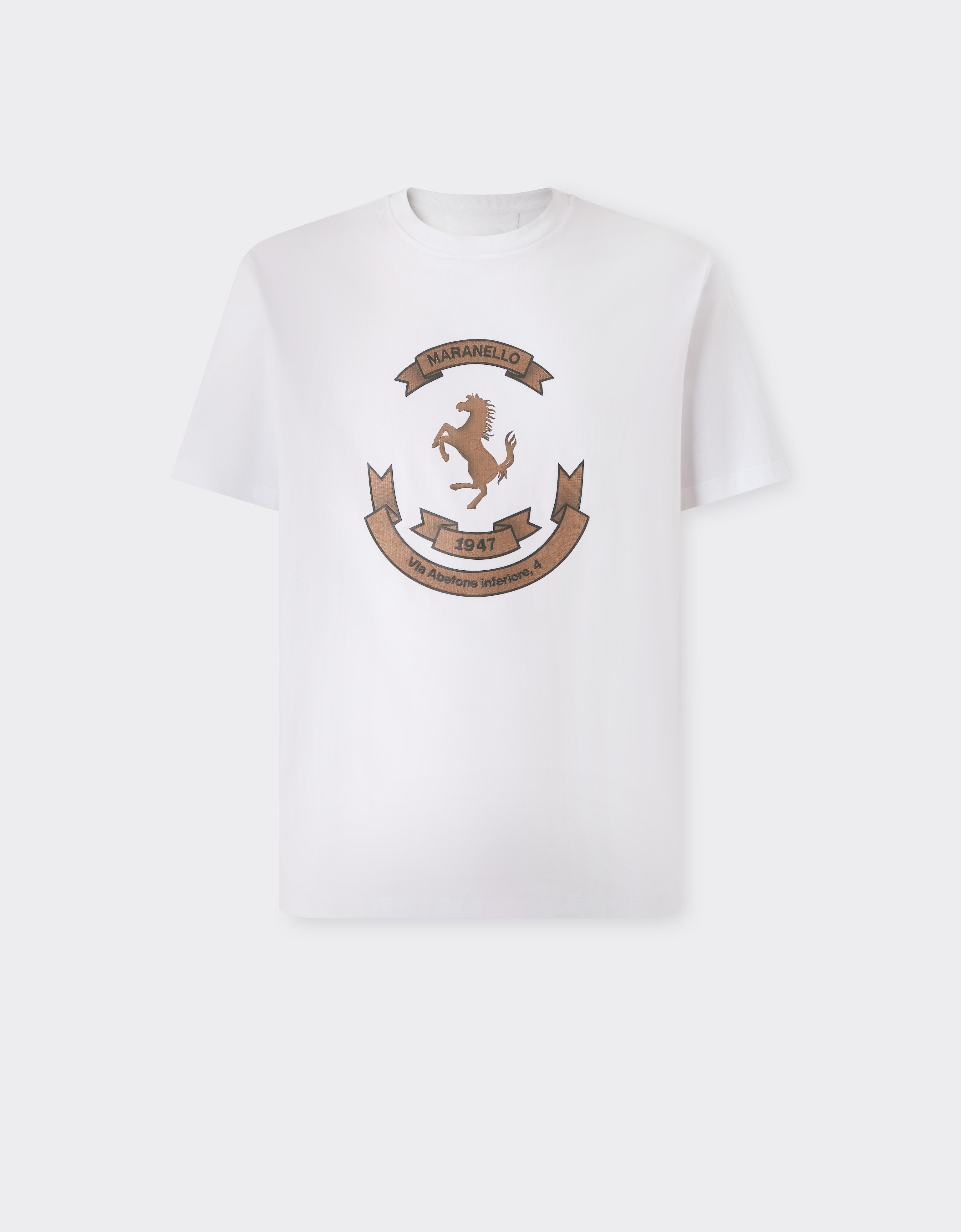 Cotton T-shirt with logo print