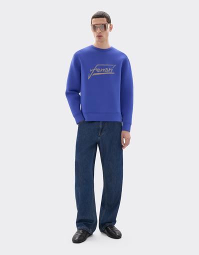 Scuba Crew-Neck Sweatshirt with Ferrari Logo