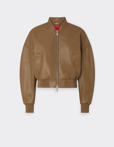 Bomber corto de napa