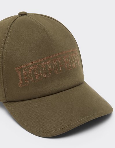 Cotton Drill Baseball Cap with Ferrari Embroidery
