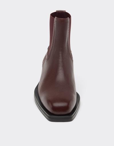 Garnet Leather Chelsea Boots