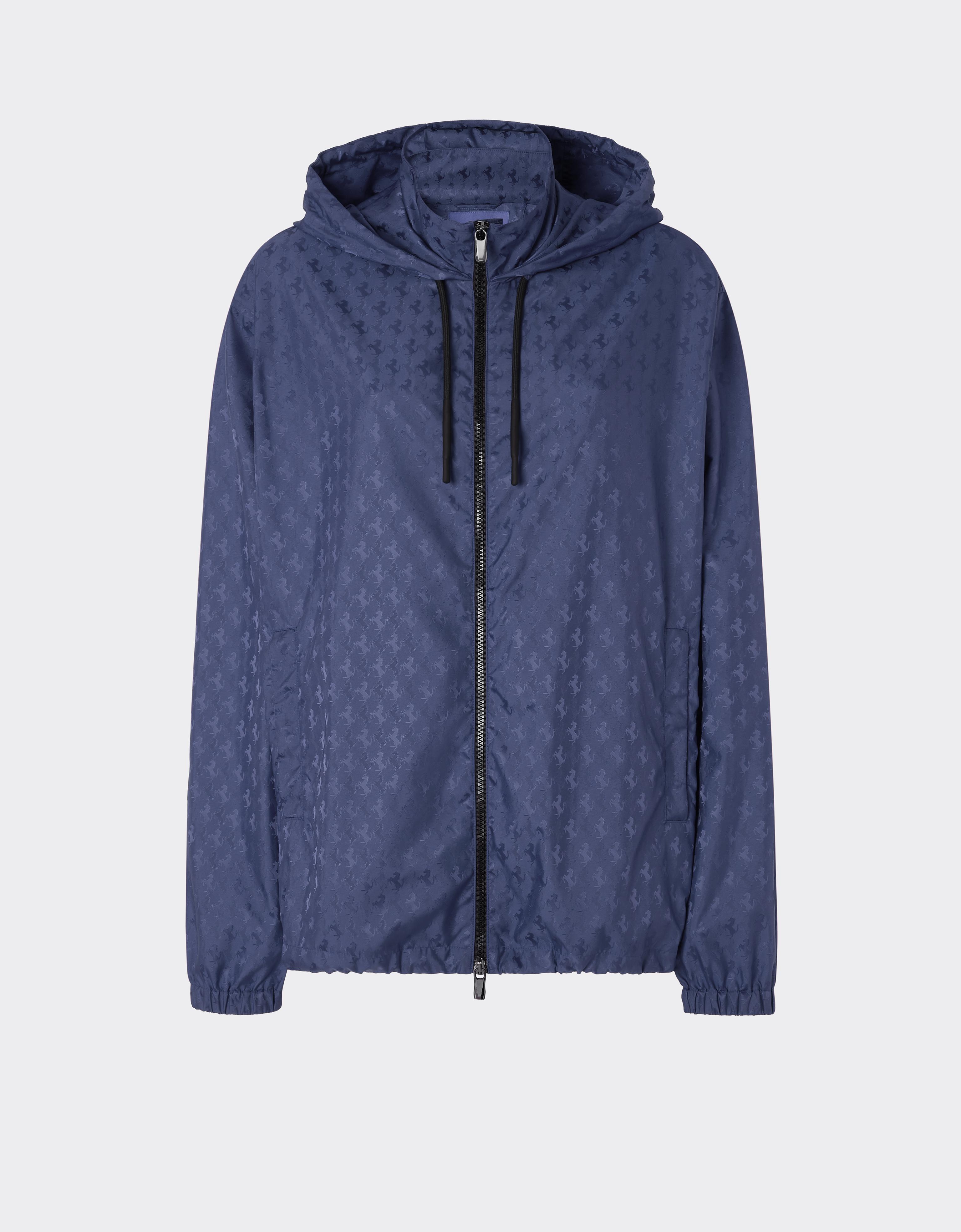 Ferrari Nylon Windbreaker With Prancing Horse Motif