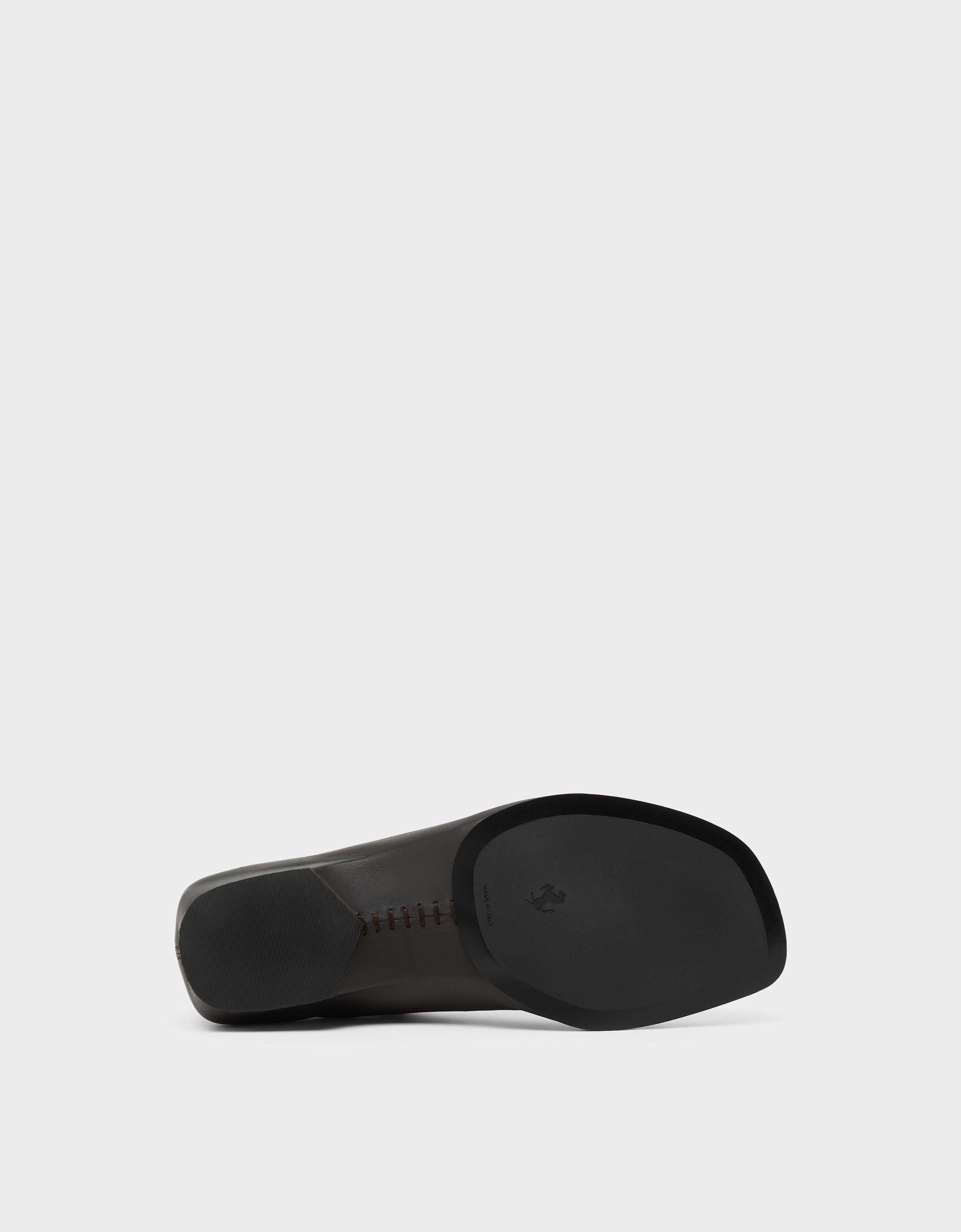 Leather Mules with Square Heel