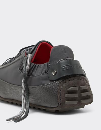 Leather and Suede Driver Trainers