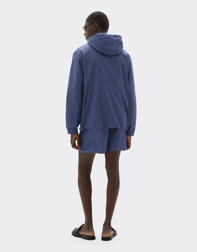 Nylon windbreaker with Prancing Horse motif
