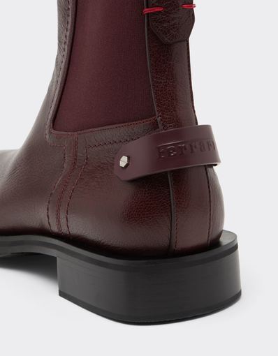 Garnet Leather Chelsea Boots