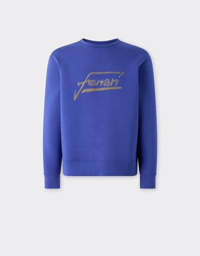 Scuba Crew-Neck Sweatshirt with Ferrari Logo