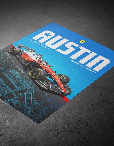 Official Scuderia Ferrari HP Poster – 2026 United States Grand Prix