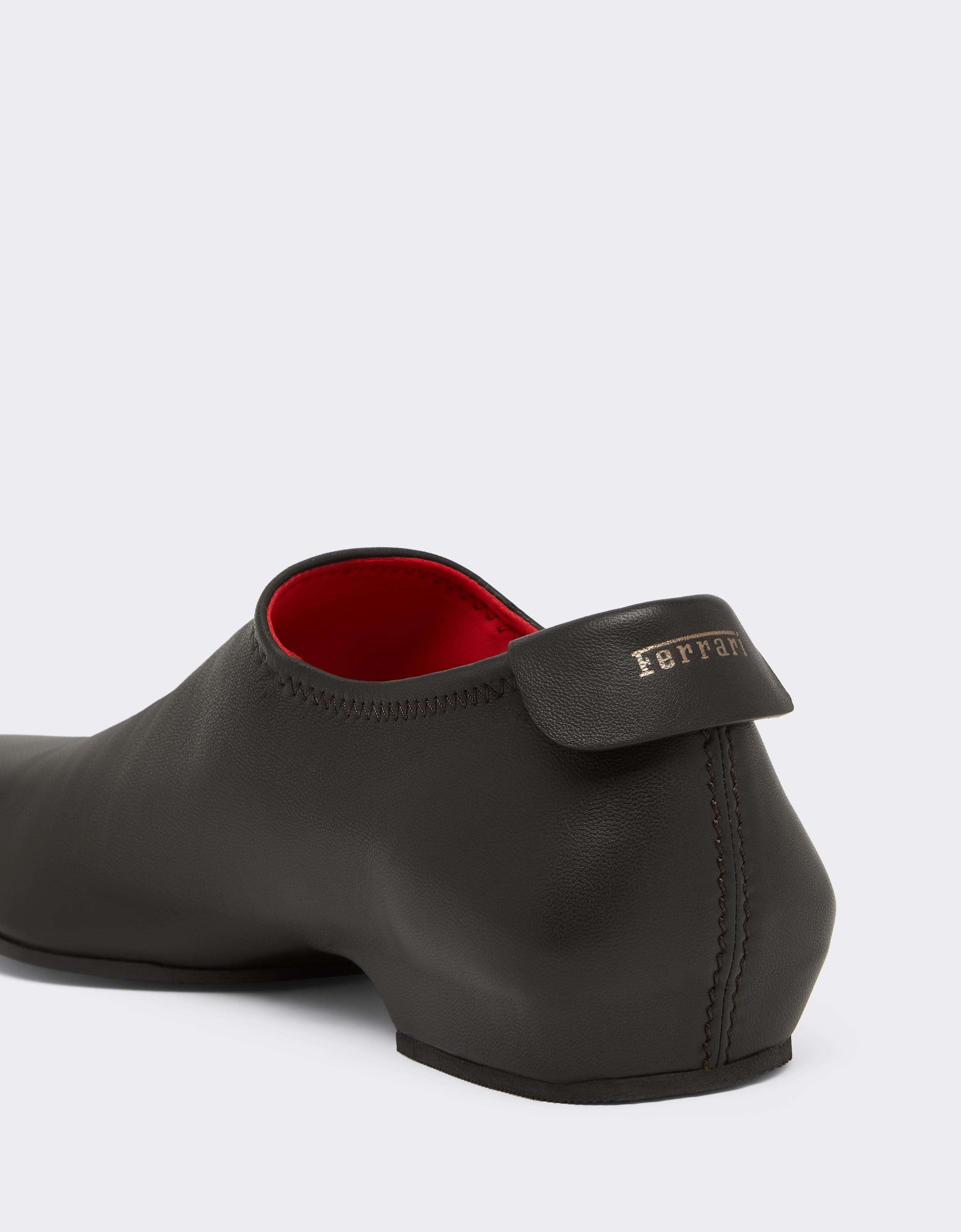 Leather Mules with Square Heel