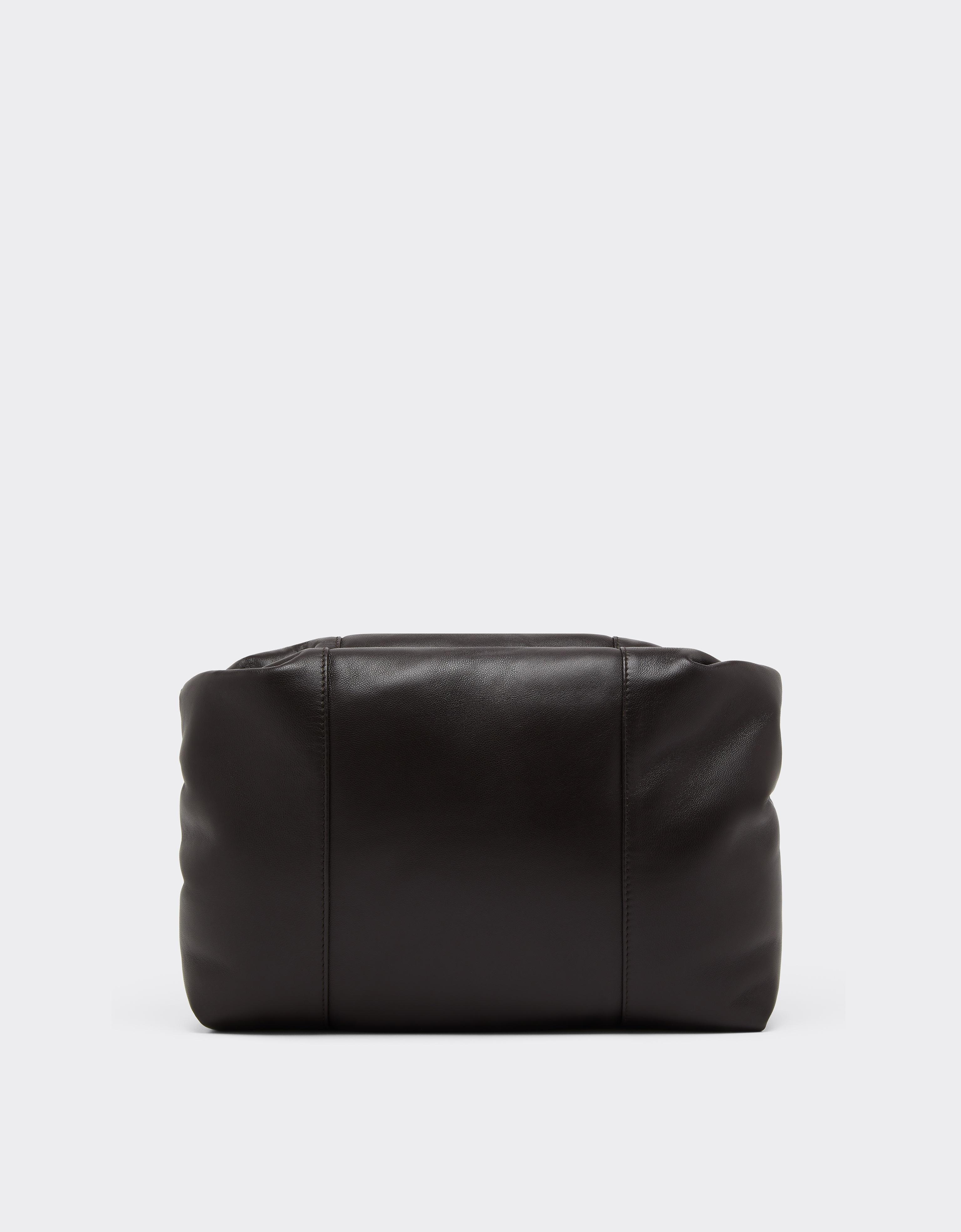 Soft Semi-Gloss Leather Clutch