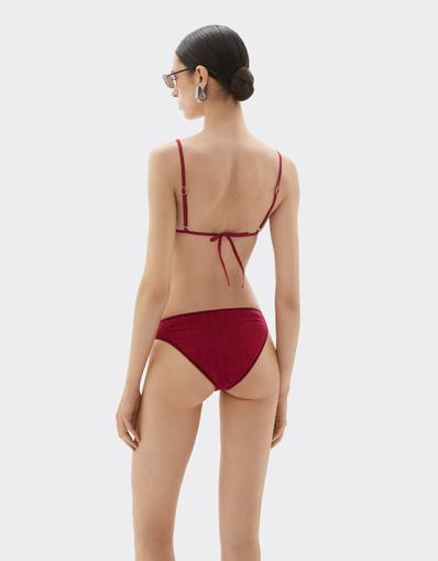 Triangle bikini top with Prancing Horse motif