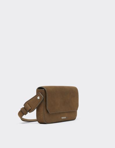 Leather Wallet with Shoulder Strap
