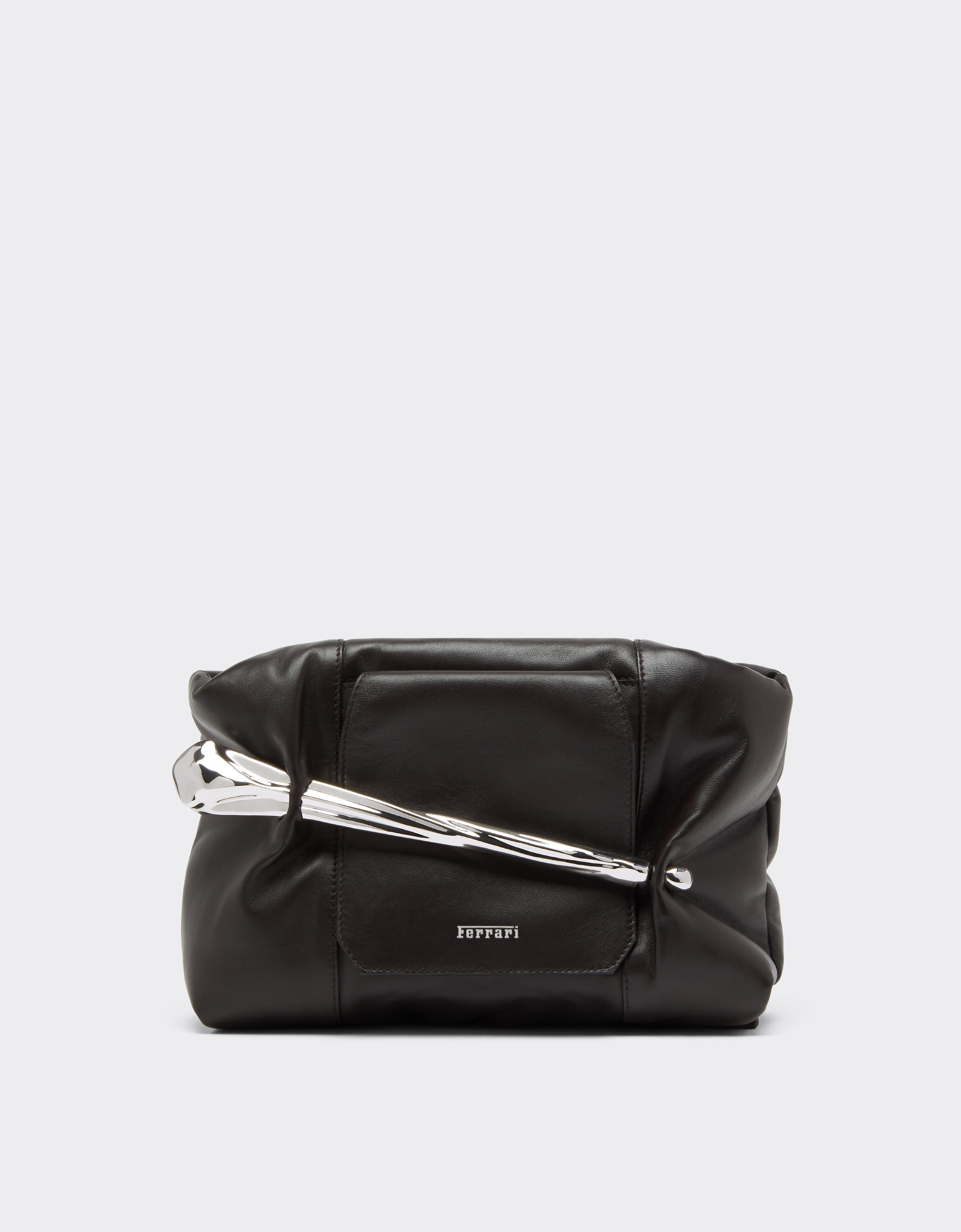 Soft Semi-Gloss Leather Clutch