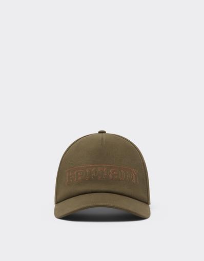 Cotton Drill Baseball Cap with Ferrari Embroidery