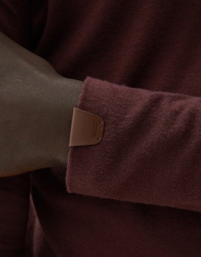 Pull à col roulé en mélange de cachemire