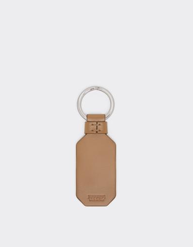 Leather Keyring with Prancing Horse