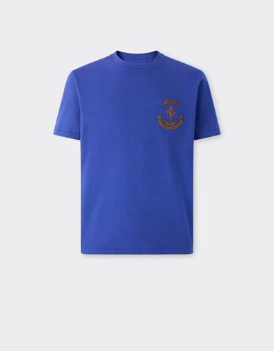 Camiseta de algodón con logotipo bordado