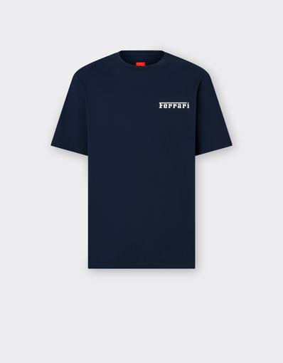 Camiseta de algodón con logotipo Ferrari