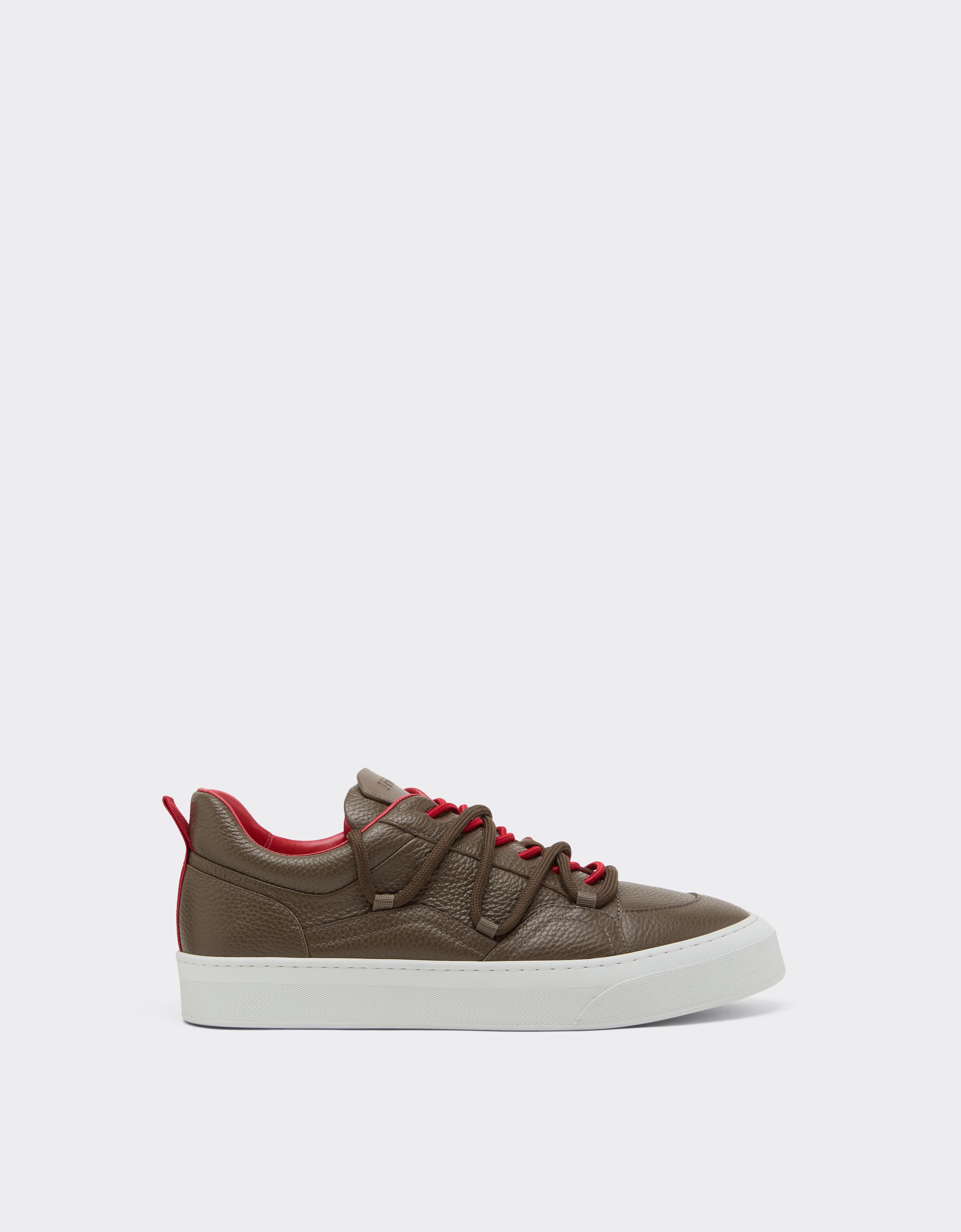 FLAT SNEAKERS LOW GRAIN LEATHER