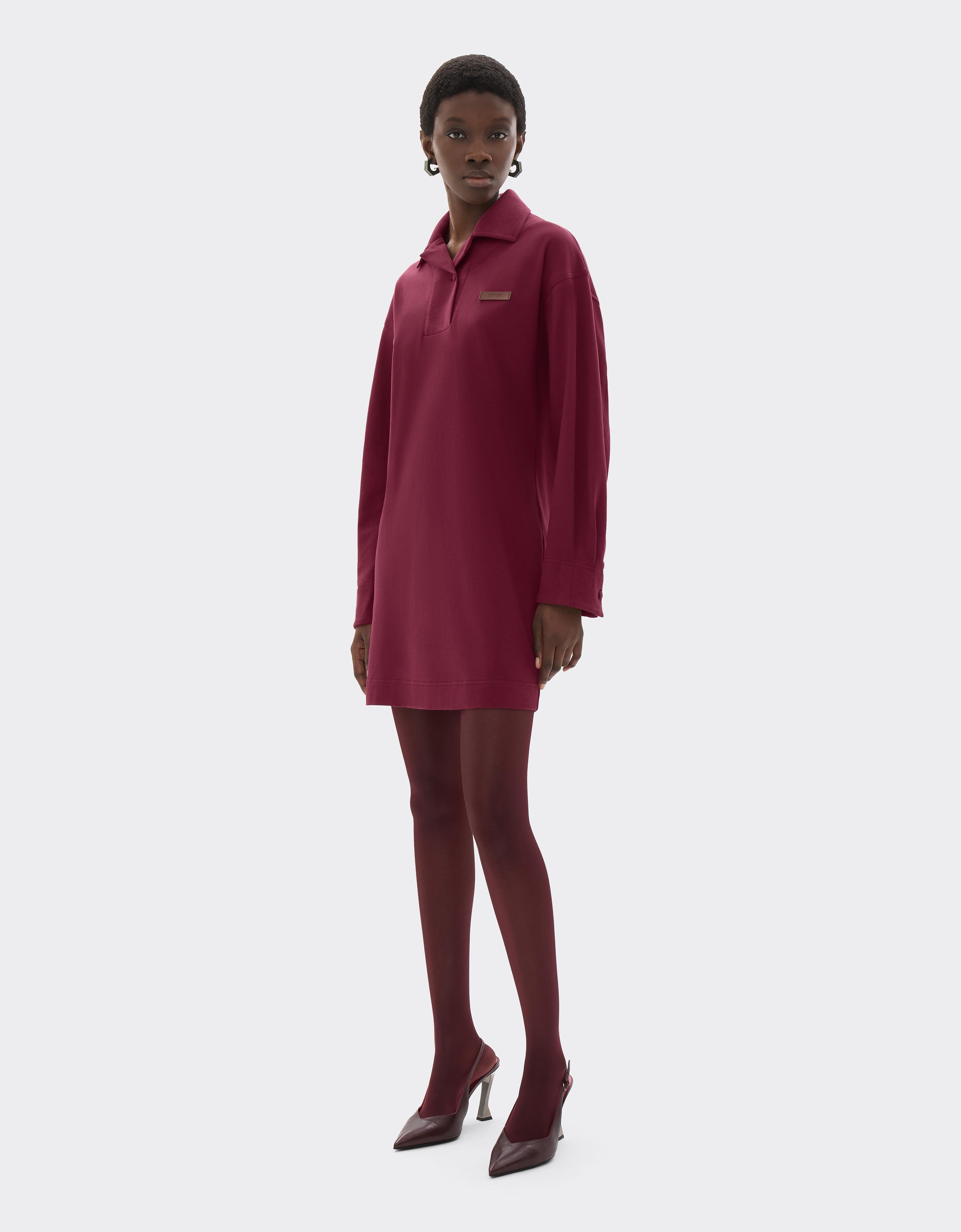 Cotton piqué polo dress