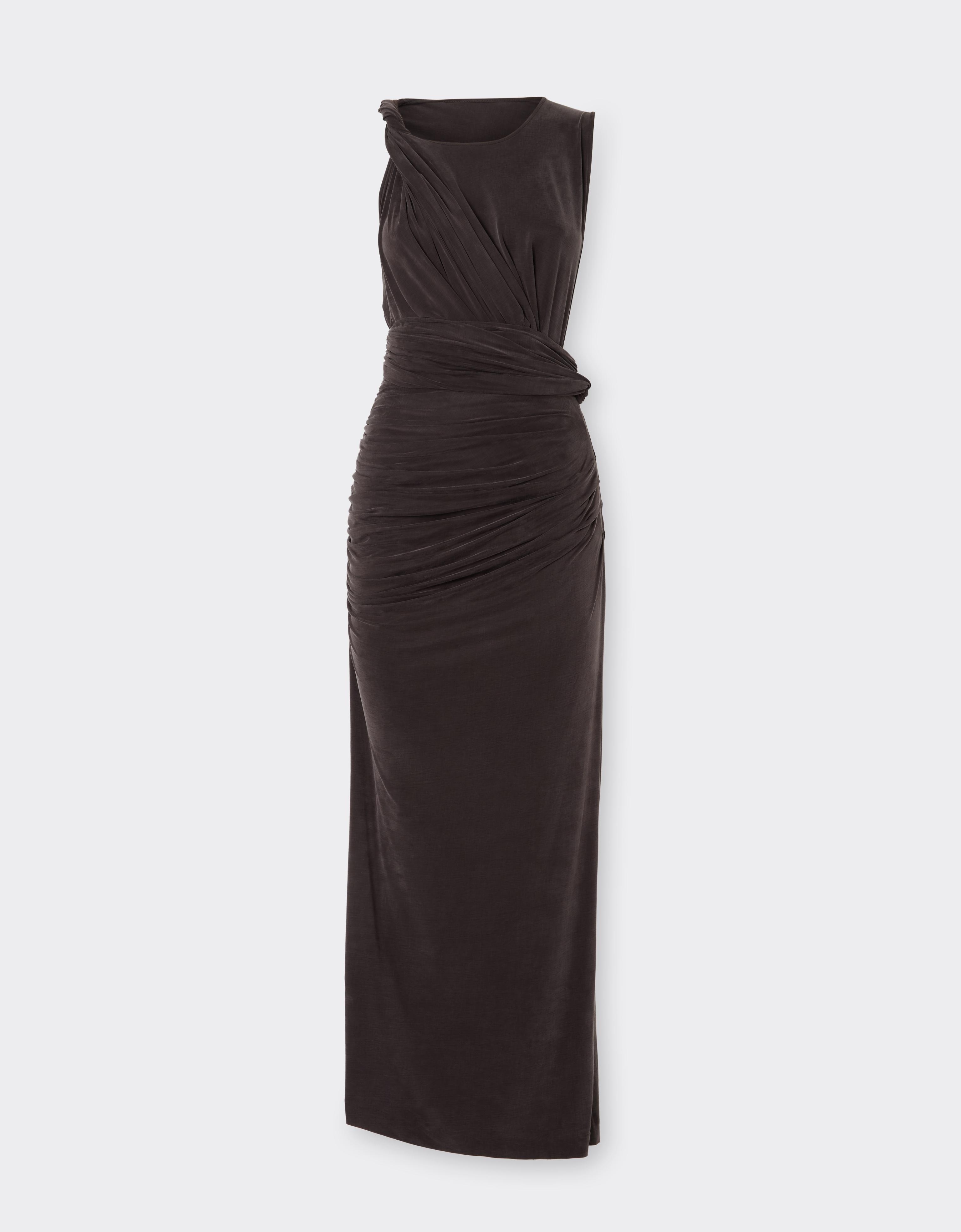 Vestido drapeado sin mangas