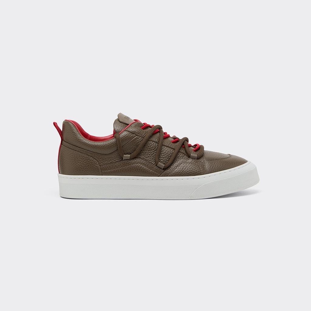 FLAT SNEAKERS LOW GRAIN LEATHER