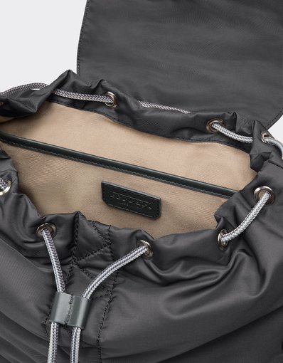 Q-Cycle Nylon Rucksack with Leather Details