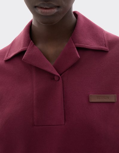 Cotton piqué polo dress