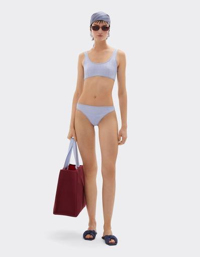 Bikini top with Prancing Horse motif