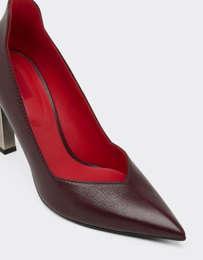 Leather Pumps with Ferrari Heel